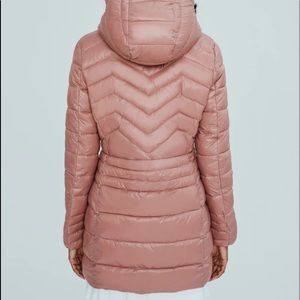 Noize Eden Dusty Pink Puffer Coat Size 
